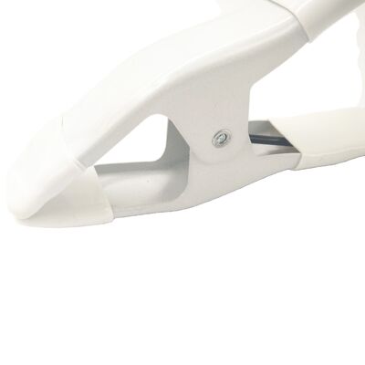 خرید لوگوی سفارشی یک نوع فولاد فنری گیره لباس عروس گیره سفید قطعات مهر زنی فلزی فنر یک گیره online manufacture